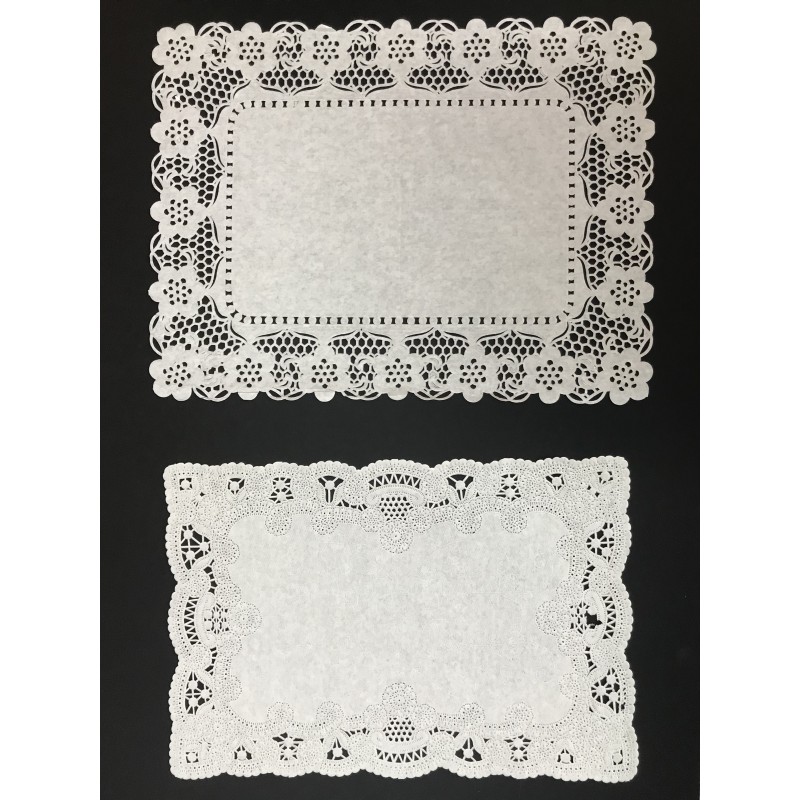 White Rectangle Paper Doilies