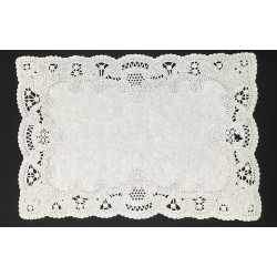 White Rectangle Paper Doilies