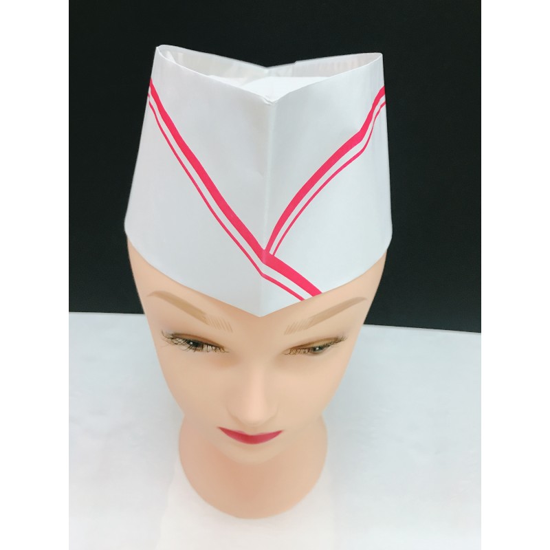 Paper Chef Hat Red Line