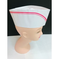 Paper Chef Hat - Red Line